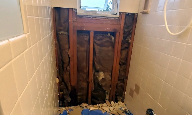 Salle de bain avant renovation